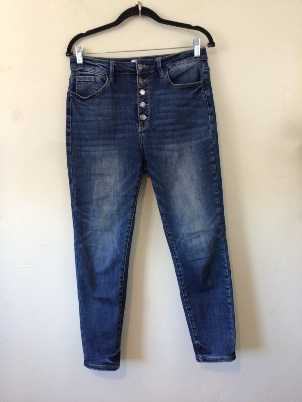 Rancan Signature Kurvy Ultra High Rise Ankle Skinny Blue Jeans